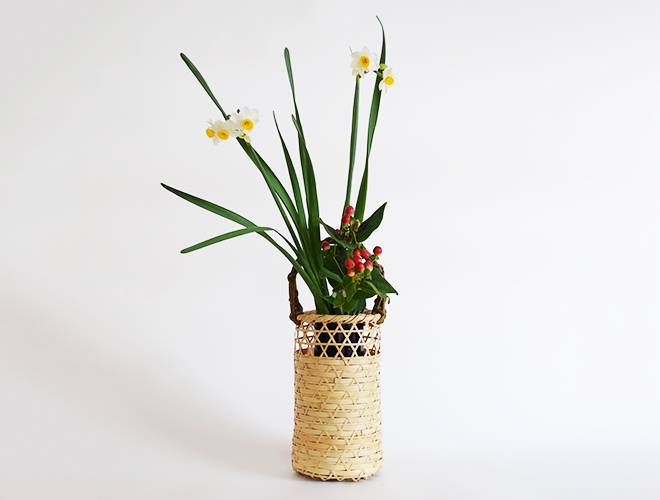 楽天市場】【染まりも花入】伝統的工芸品 国産 日本製 竹 竹籠 花籠